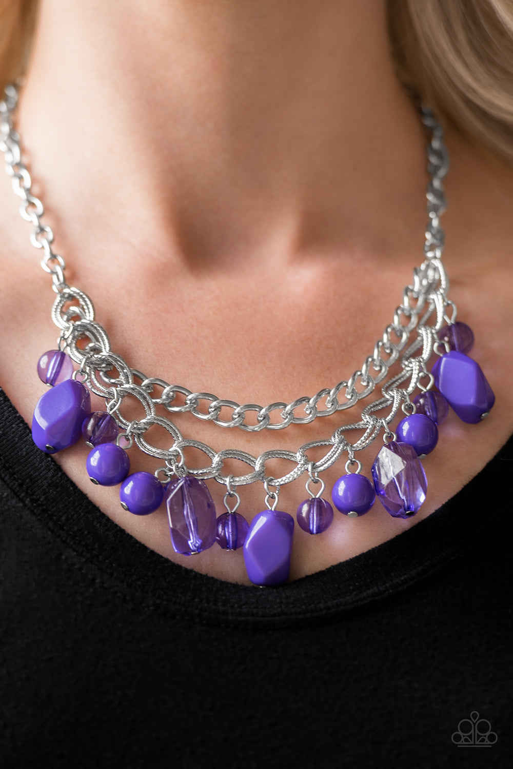 Brazilian Bay - purple - Paparazzi necklace