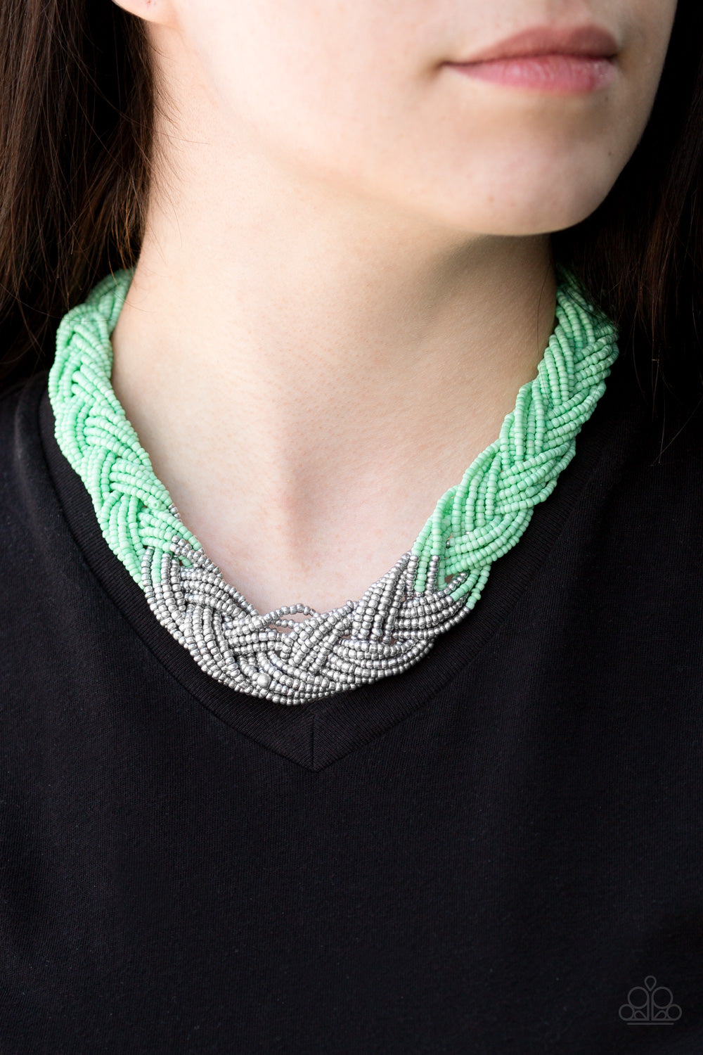 Brazilian Brilliance - green - Paparazzi necklace