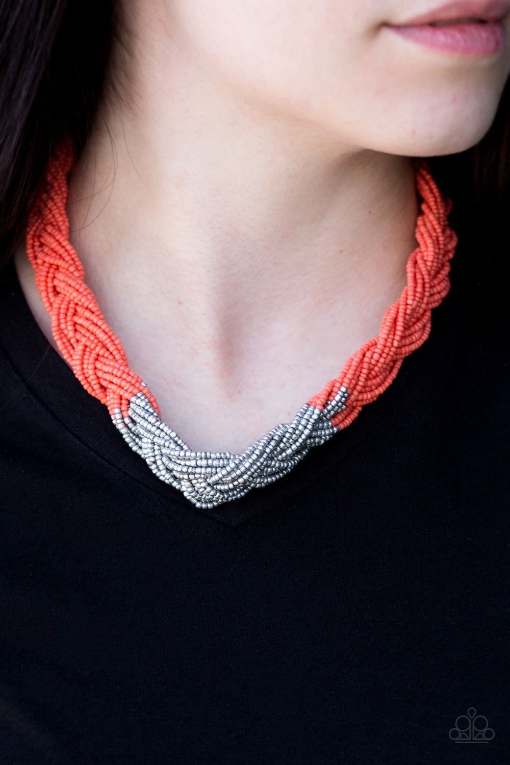 Brazilian Brilliance - orange - Paparazzi necklace
