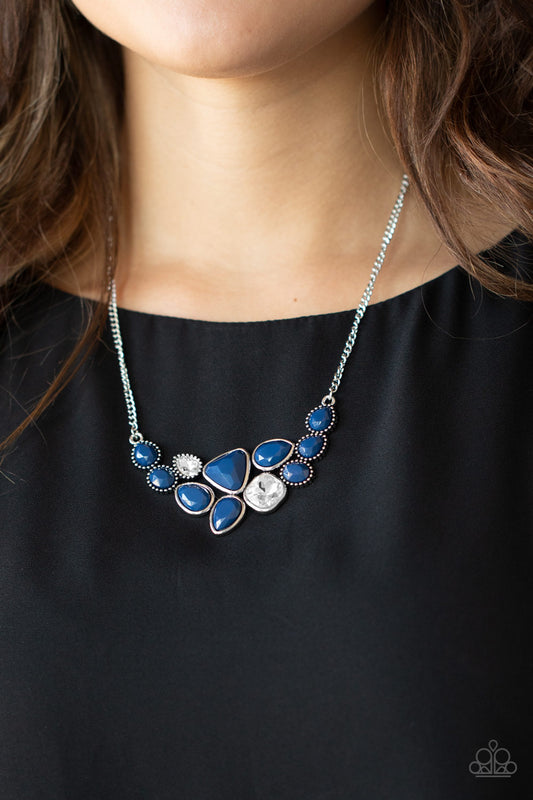 Breathtaking Brilliance - blue - Paparazzi necklace