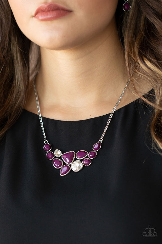 Breathtaking Brilliance - purple - Paparazzi necklace