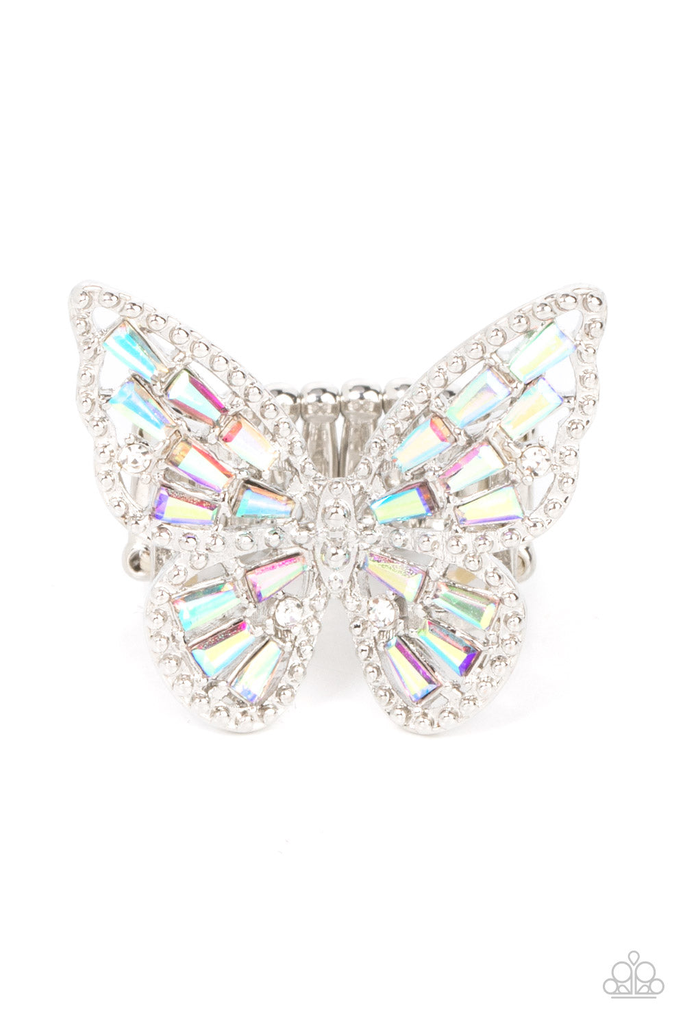 Bright-Eyed Butterfly - multi - Paparazzi ring