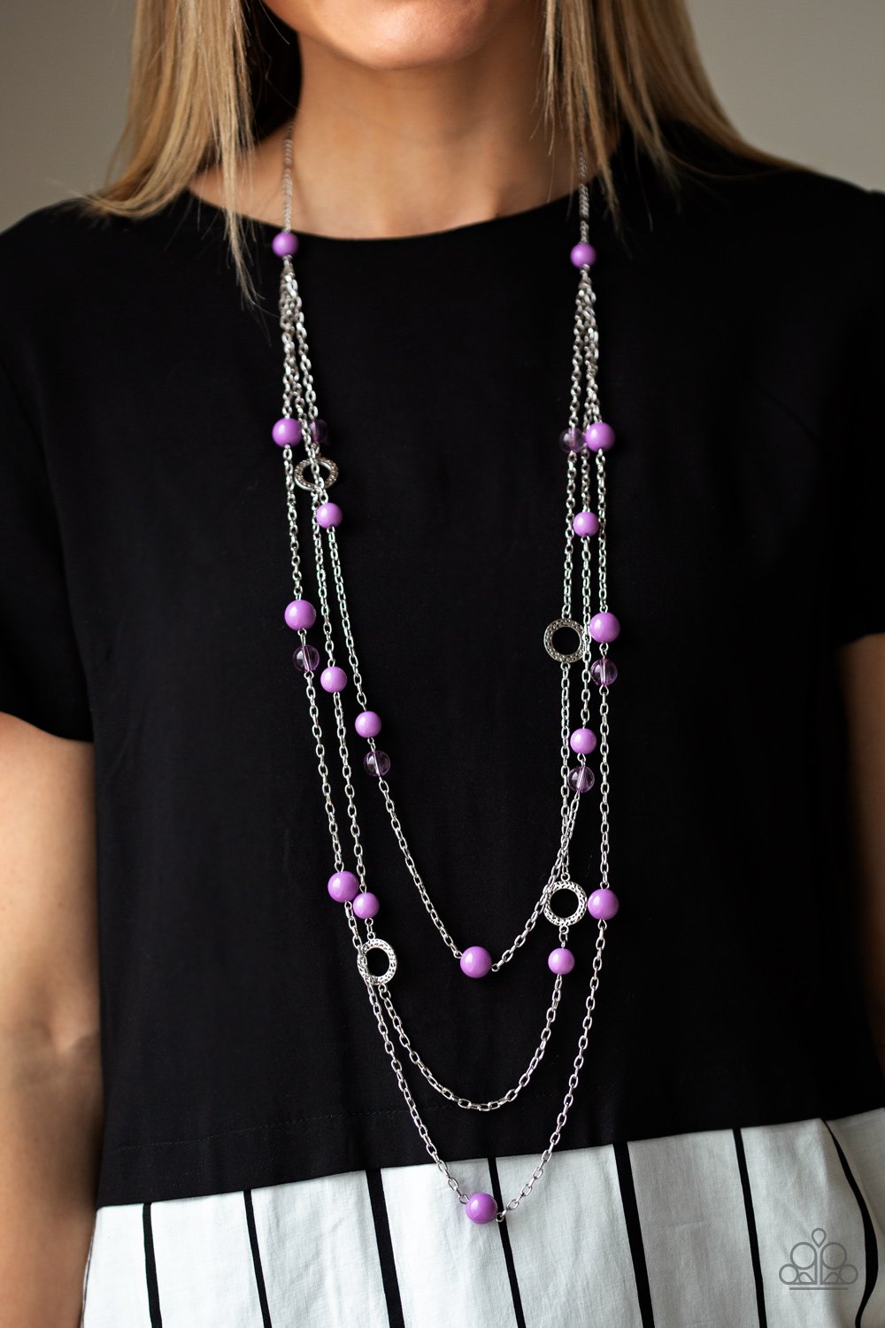 Brilliant Bliss-purple-Paparazzi necklace