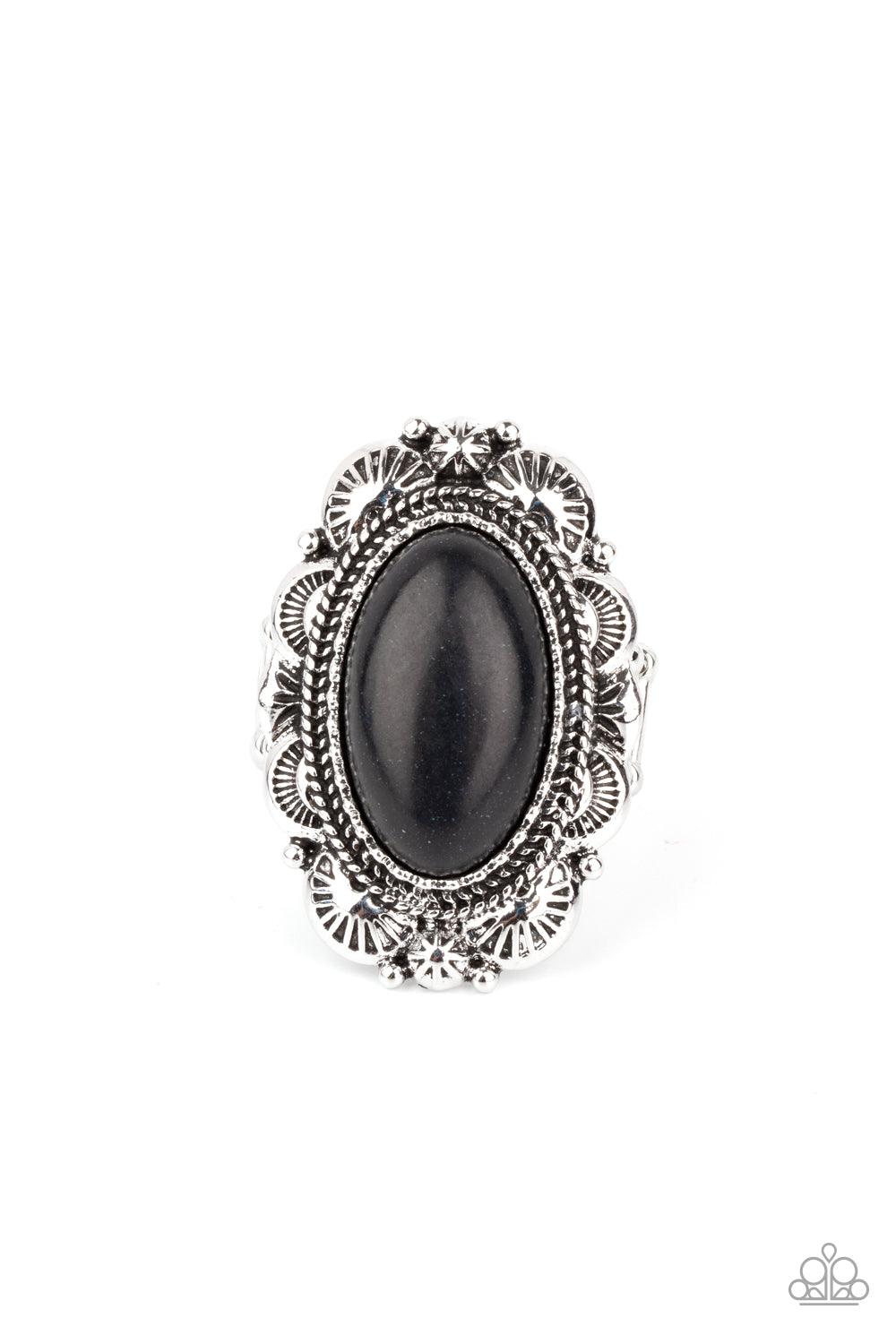 Bring Down The RANCH House - black - Paparazzi ring