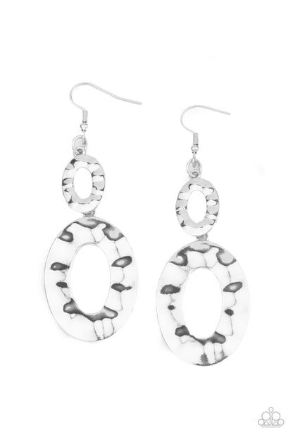 Bring on the Basics - silver - Paparazzi earrings