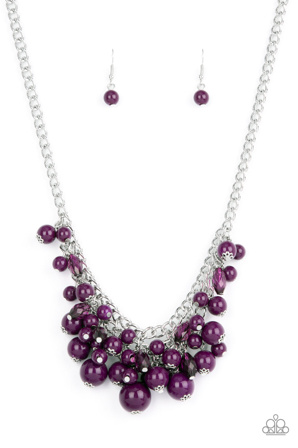 Broadway Bustle - purple - Paparazzi necklace