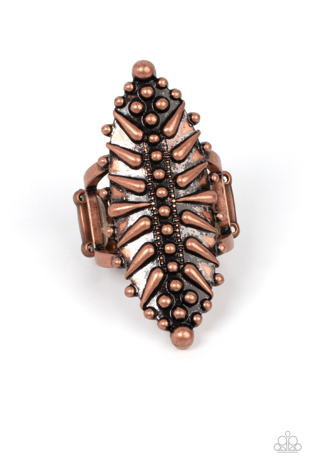 Bump, Set, Spike! - copper - Paparazzi ring