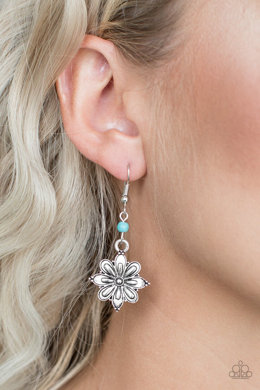 Cactus Blossom - blue - Paparazzi earrings