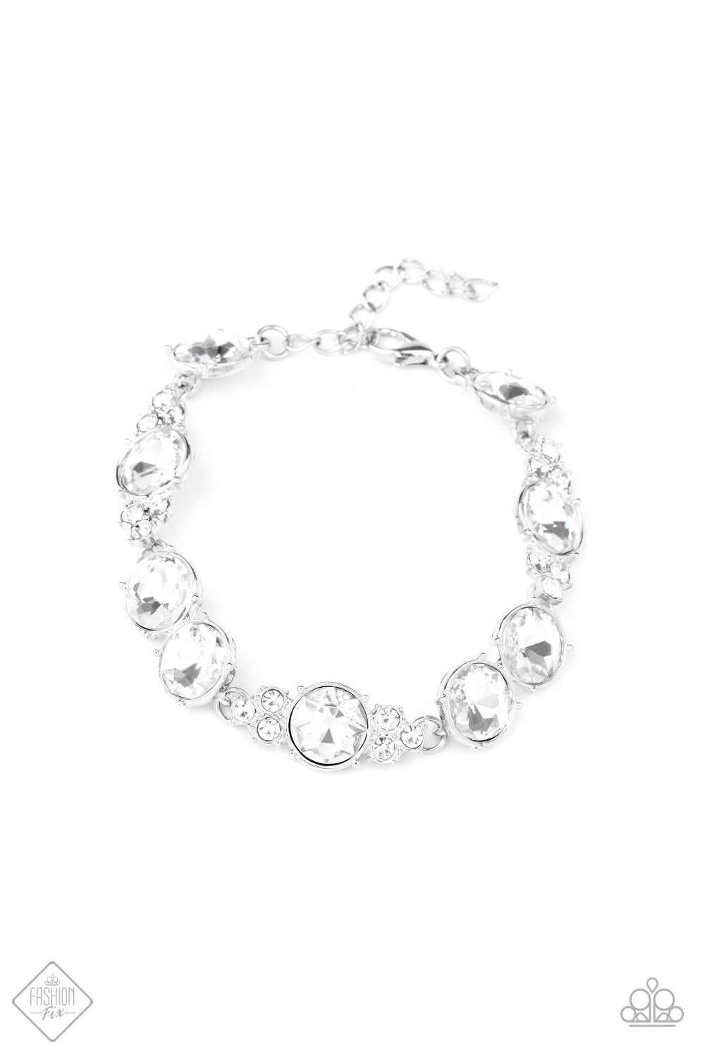 Care to Make a Wager - white - Paparazzi bracelet