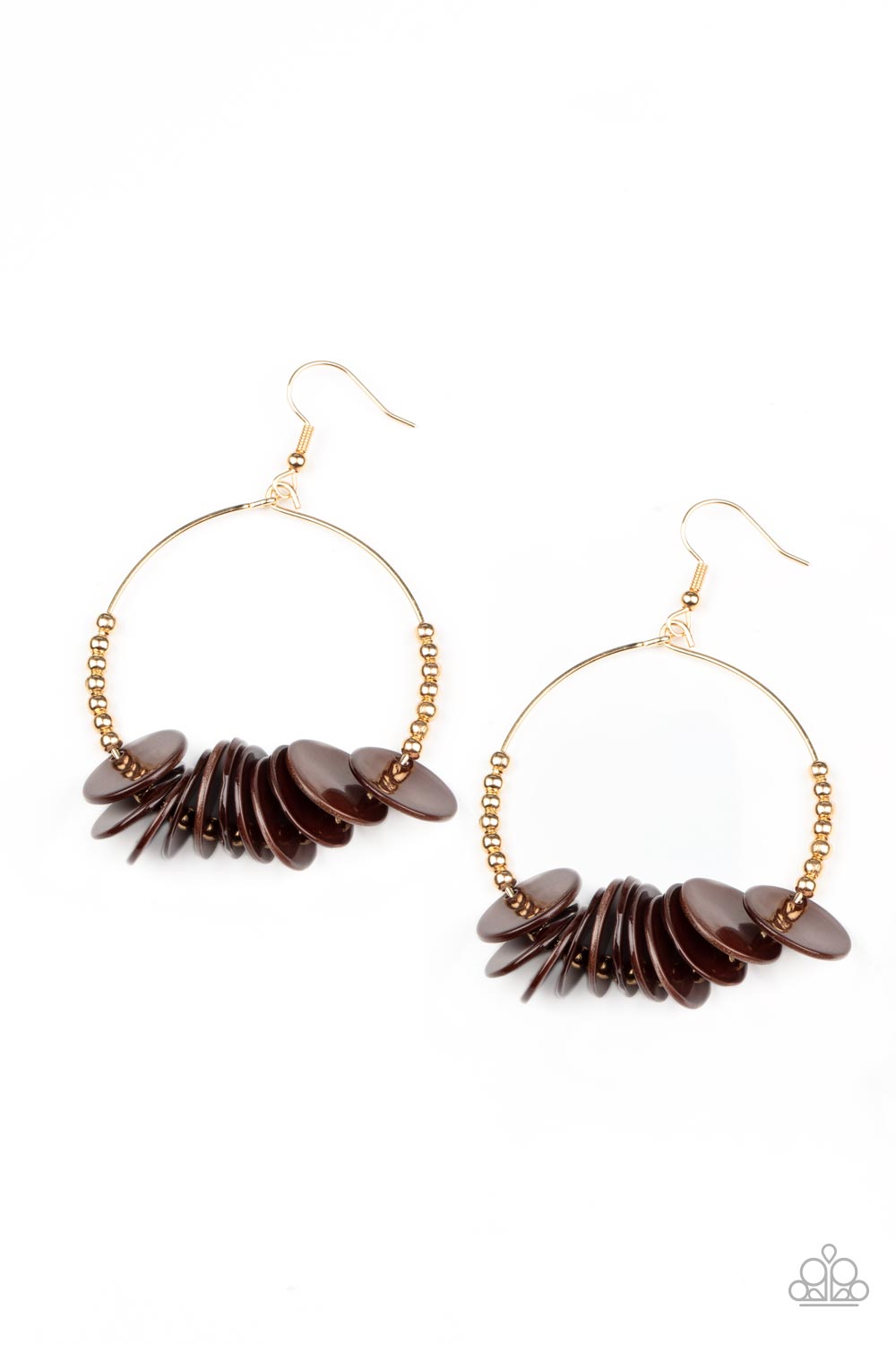 Caribbean Cocktail - brown - Paparazzi earrings