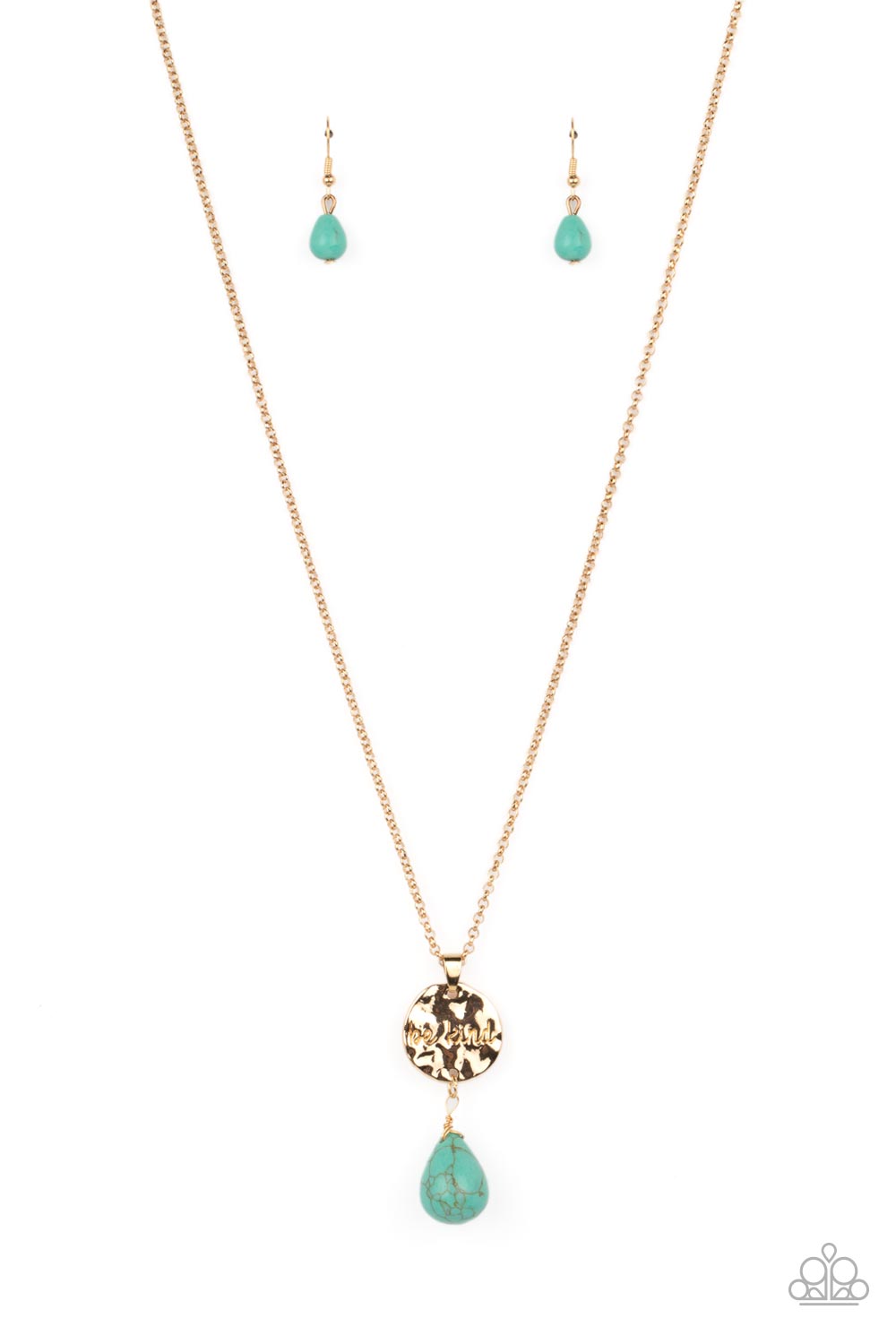 Caring Couture - gold - Paparazzi necklace