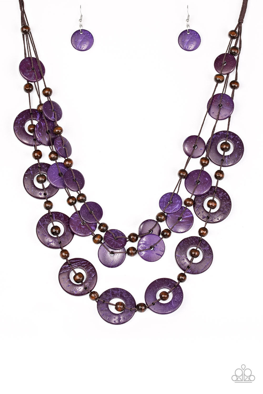 Catalina Coastin - purple - Paparazzi necklace