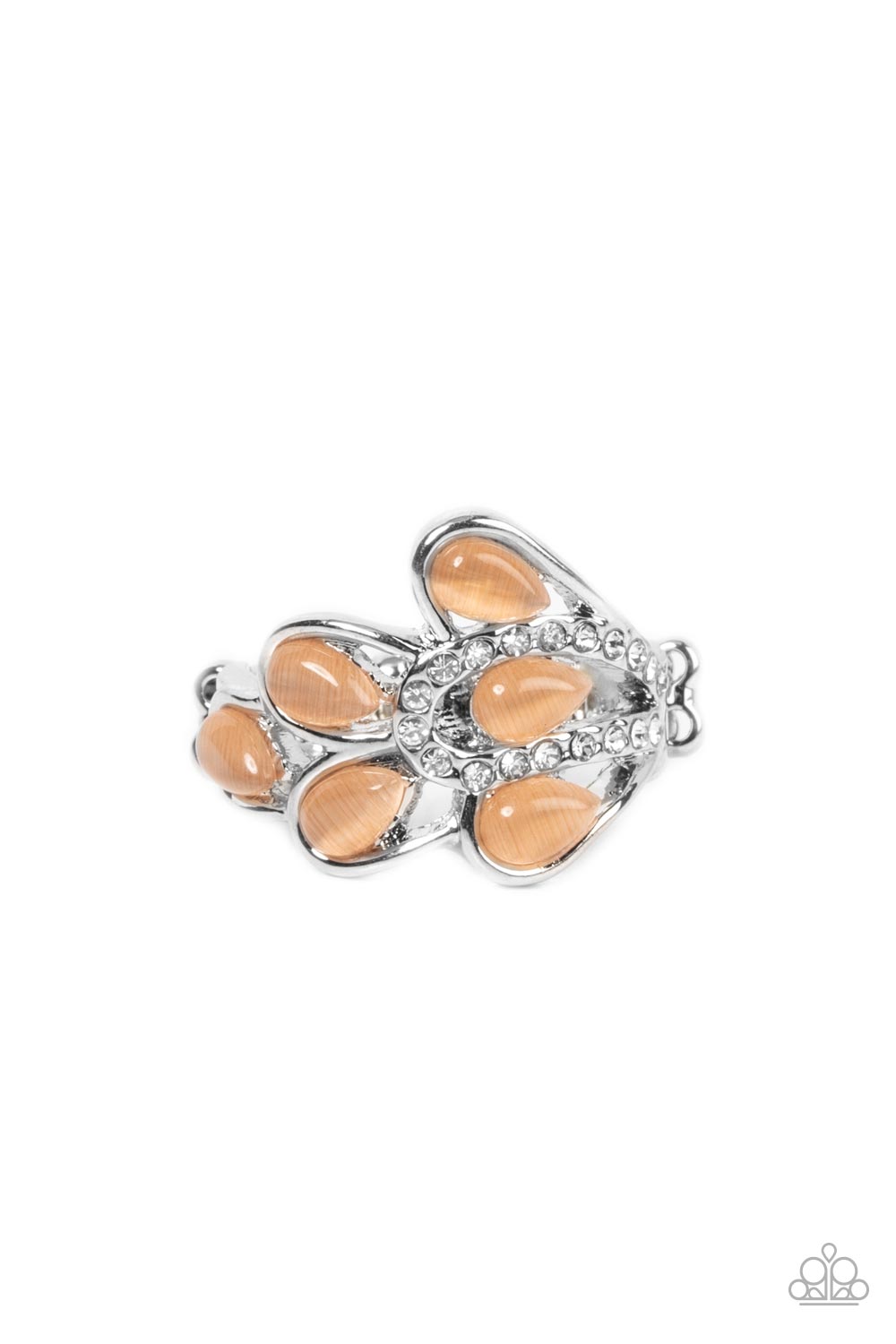 Cats Eye Cadence - orange - Paparazzi ring