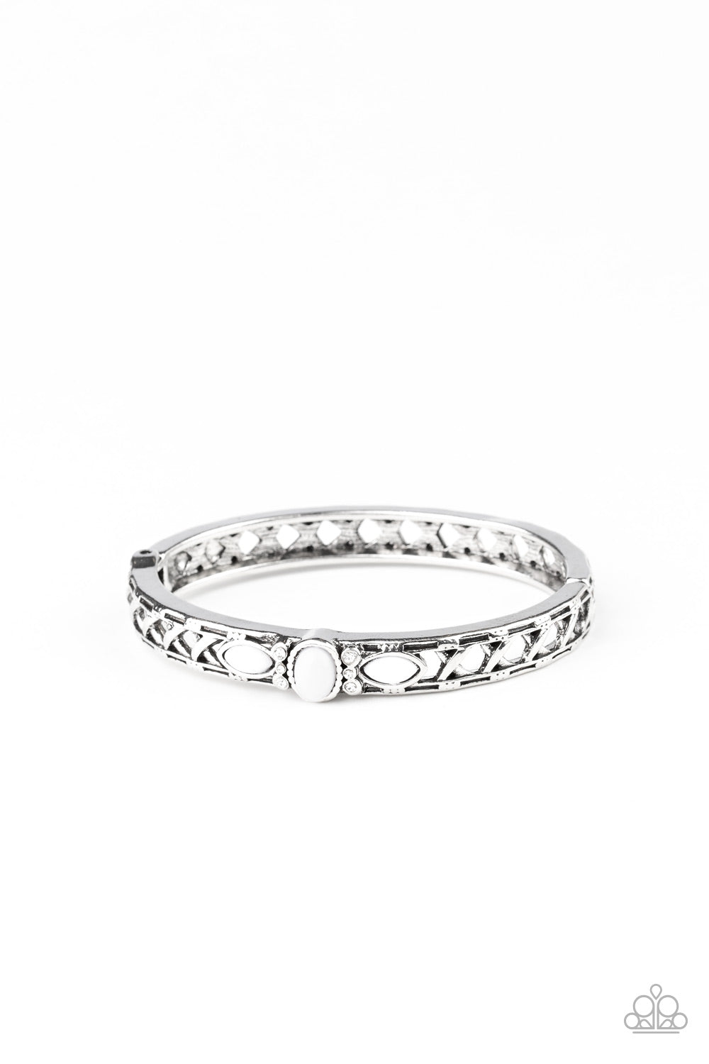 Caught In The Cross HEIRS - white - Paparazzi bracelet