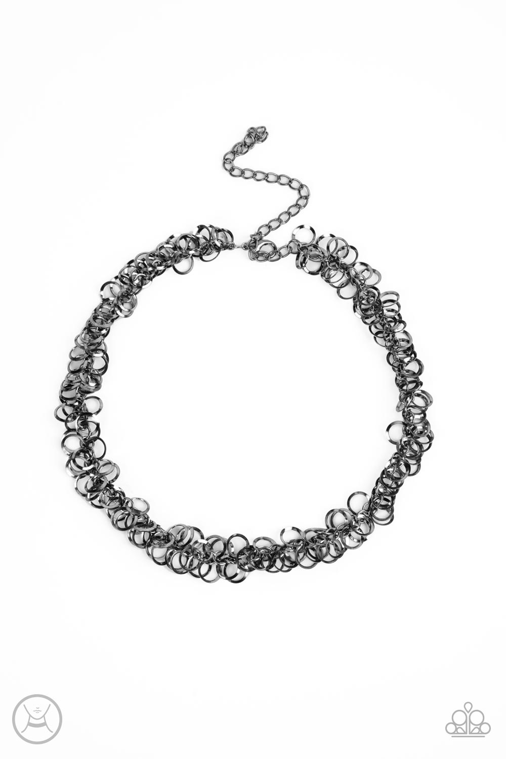 Cause a Commotion - black - Paparazzi necklace