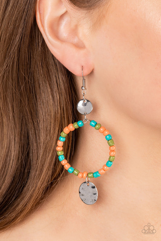 Cayman Catch - orange - Paparazzi earrings