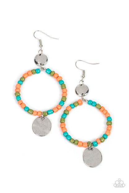 Cayman Catch - orange - Paparazzi earrings
