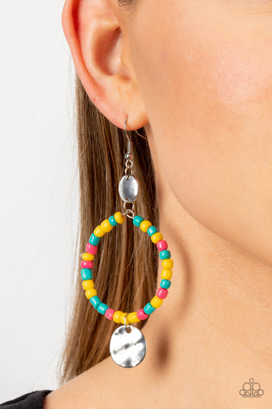 Cayman Catch - yellow - Paparazzi earrings