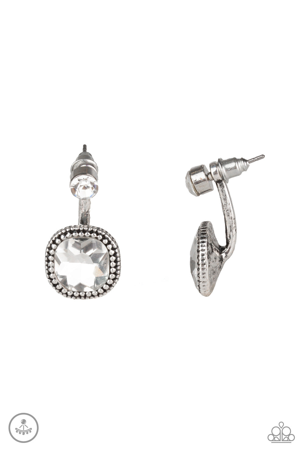 Celebrity Cache - white - Paparazzi earrings