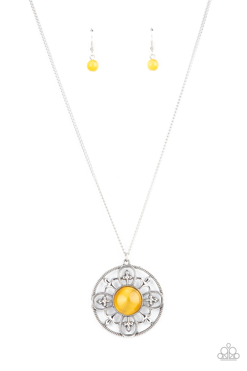 Celestial Compass - yellow - Paparazzi necklace