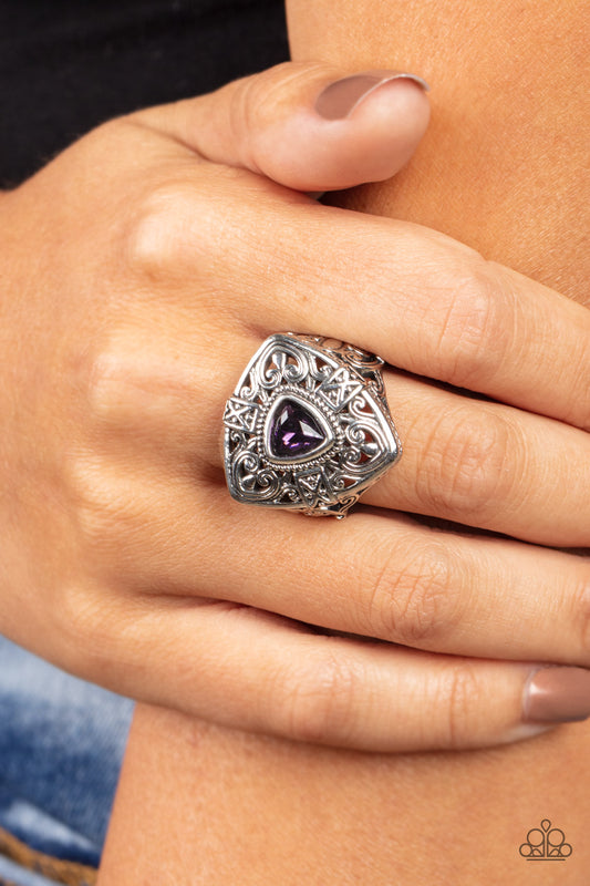Charismatic Couture - purple - Paparazzi ring