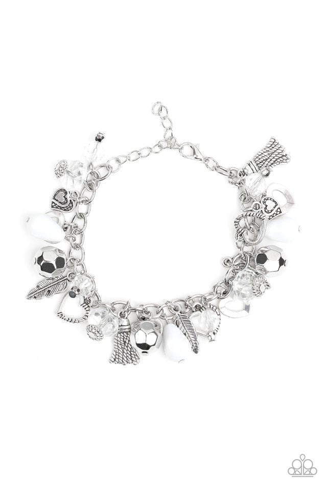 Charmingly Romantic - white - Paparazzi bracelet