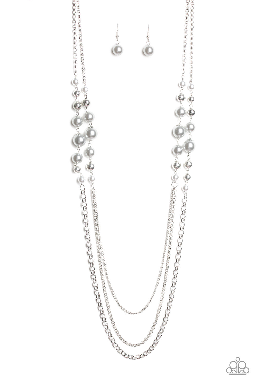 Charmingly Colorful - silver - Paparazzi necklace