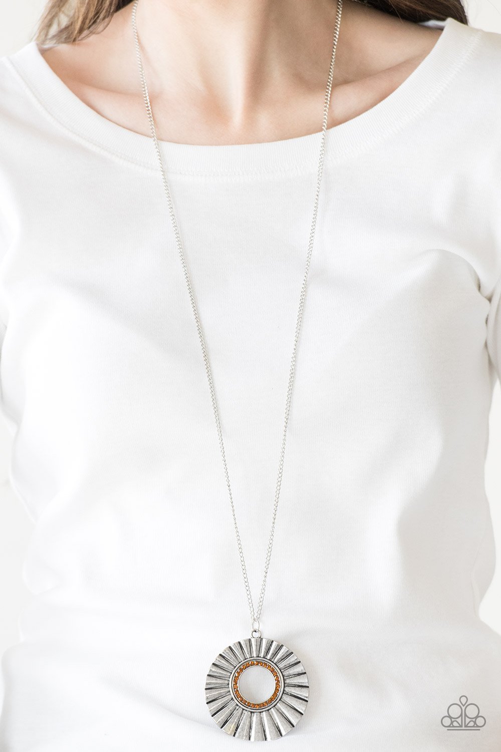 Chicly Centered-brown-Paparazzi necklace