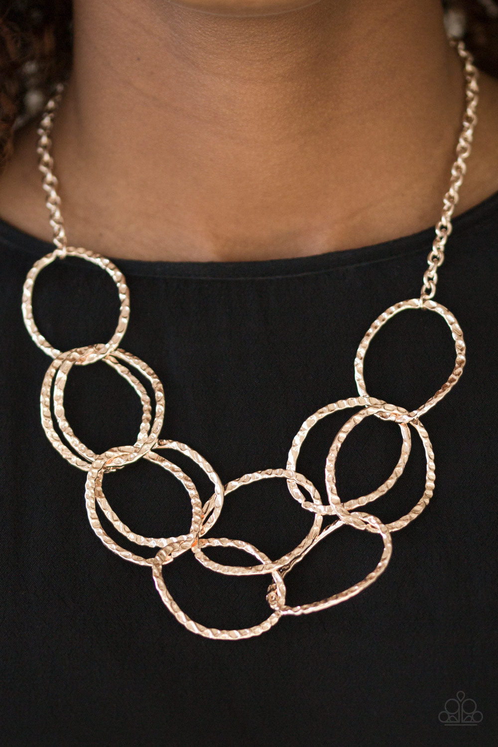 Circus Royale - rose gold - Paparazzi necklace
