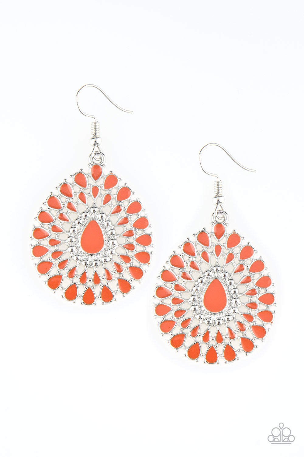 City Chateau - orange - Paparazzi earrings