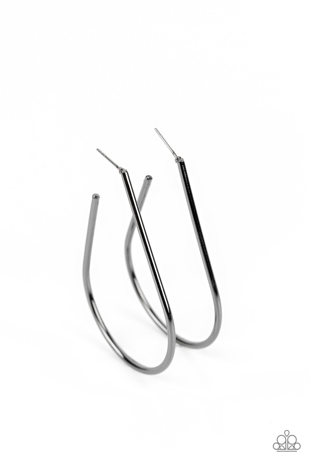 City Curves - black - Paparazzi earrings