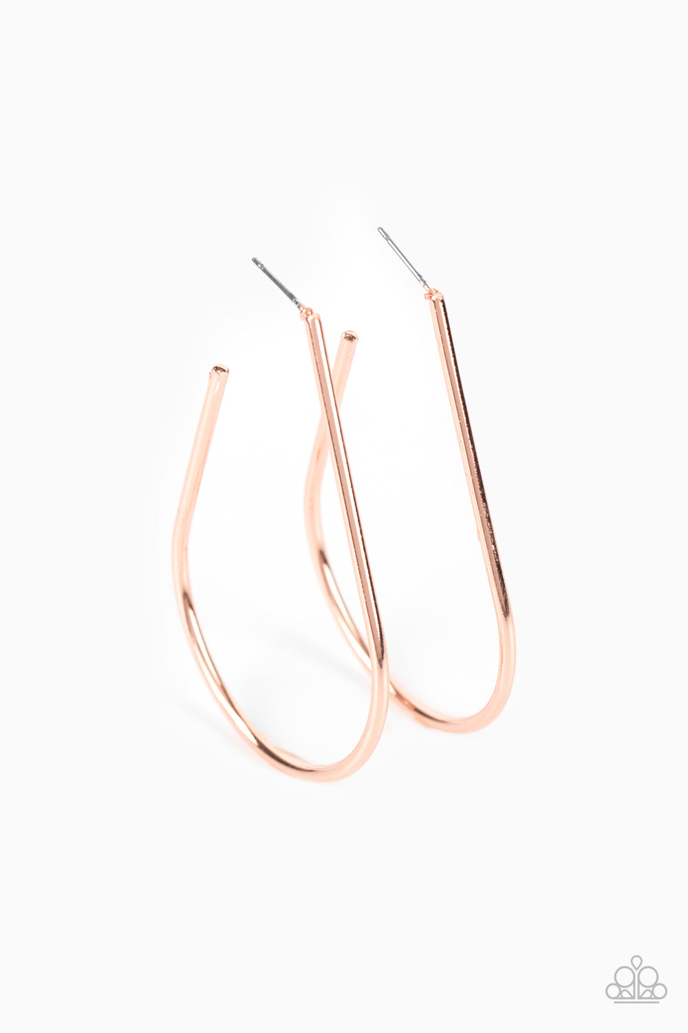City Curves - copper - Paparazzi earrings