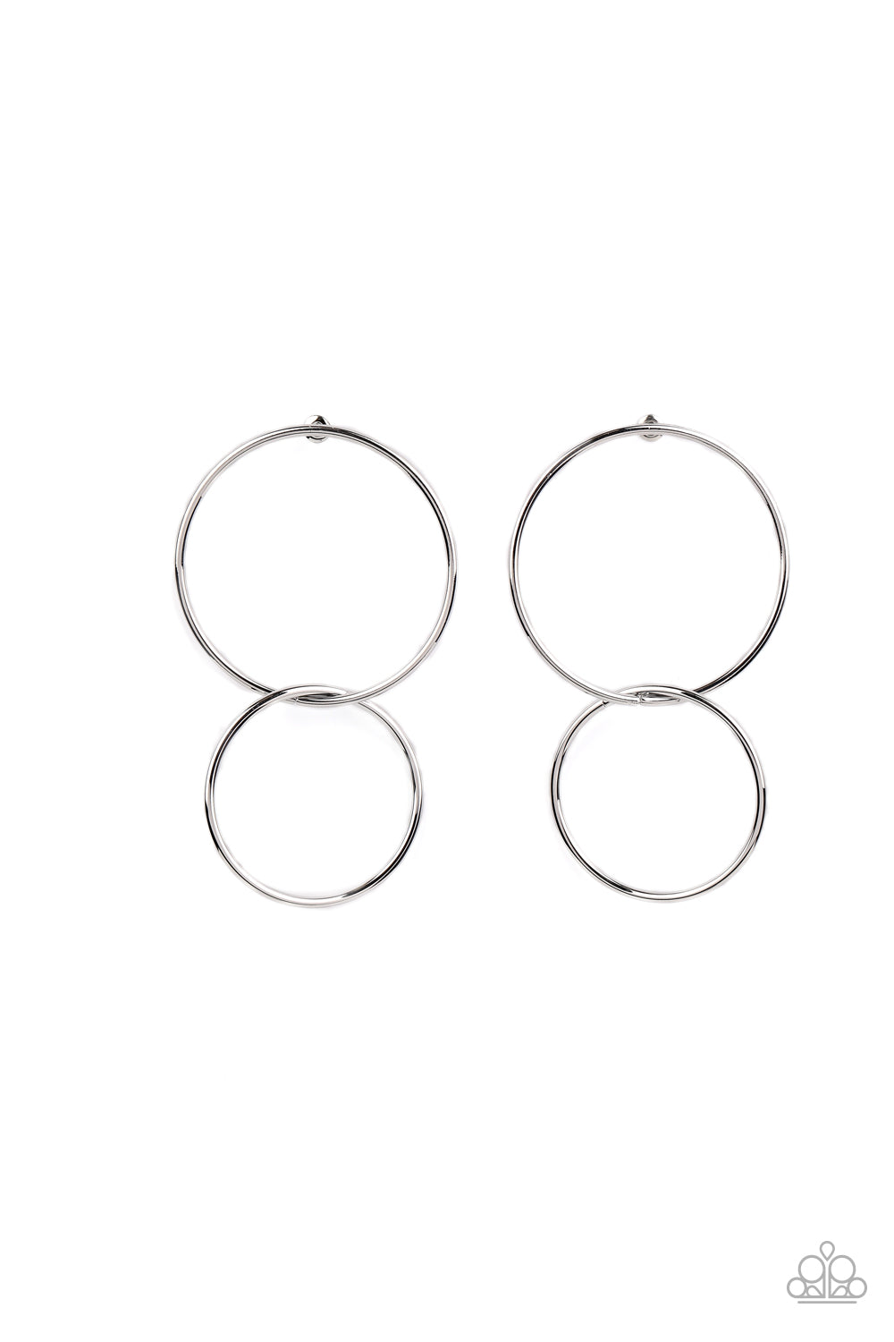 City Simplicity - silver - Paparazzi earrings