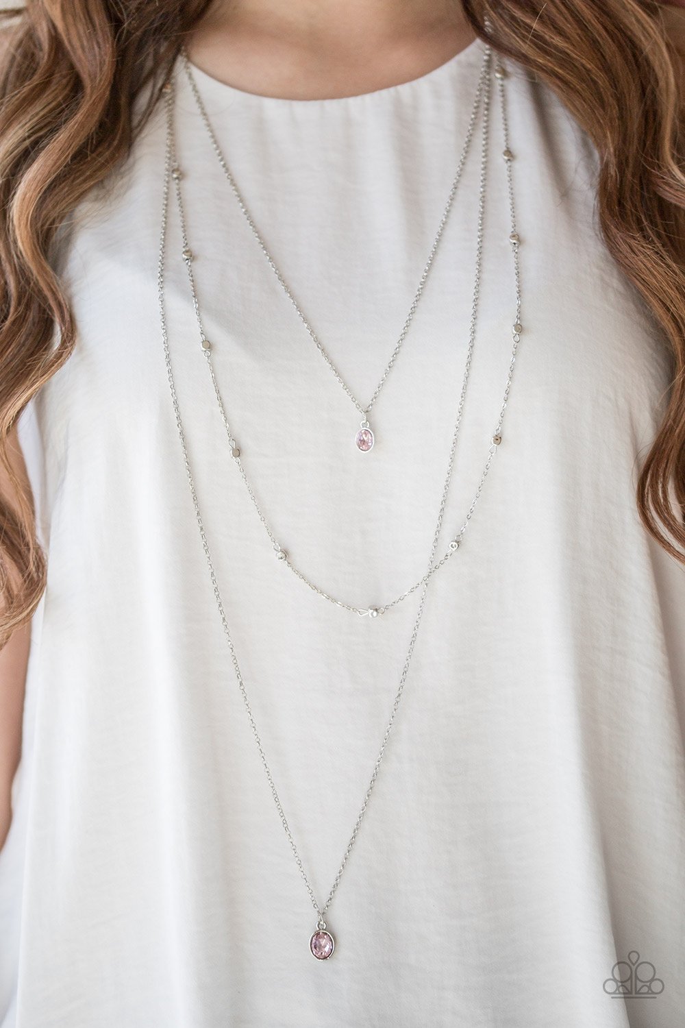 City Blockbuster - pink - Paparazzi necklace