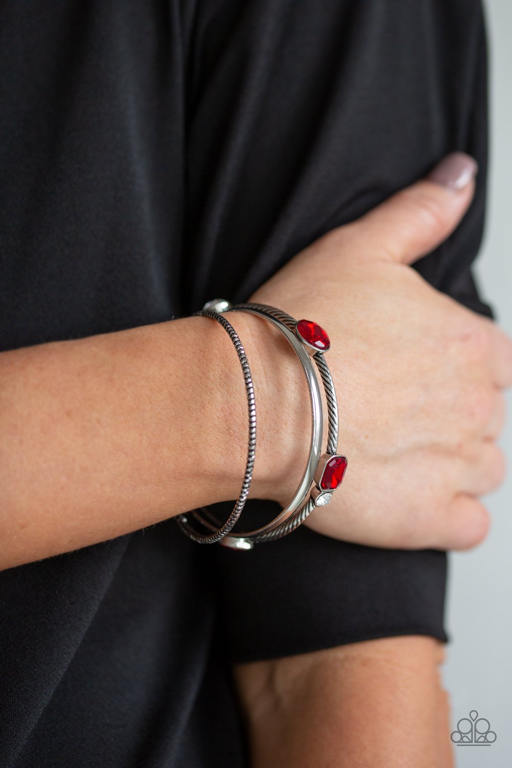 City Slicker Sleek-red-Paparazzi bracelet