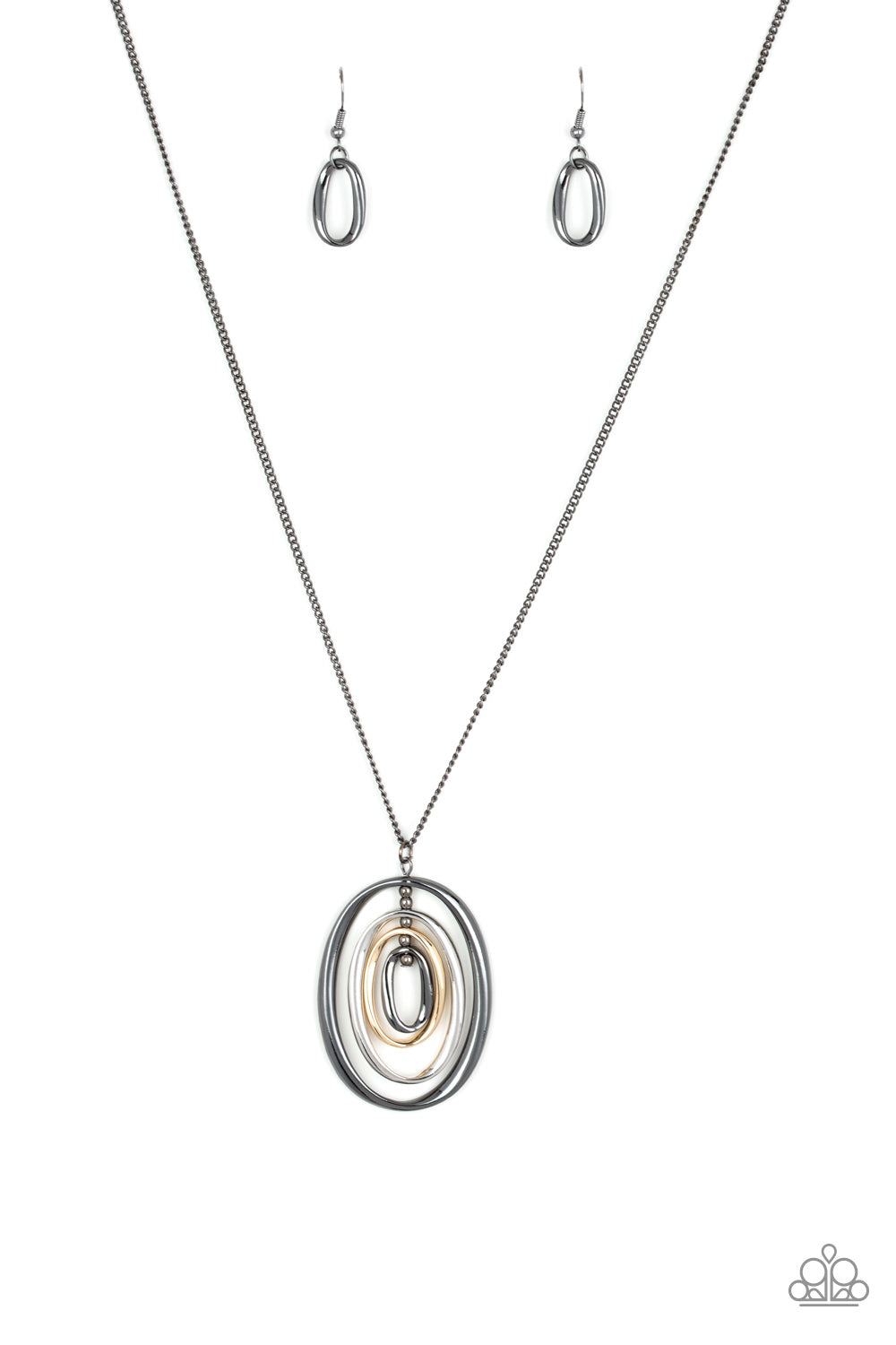 Classic Convergence - black - Paparazzi necklace