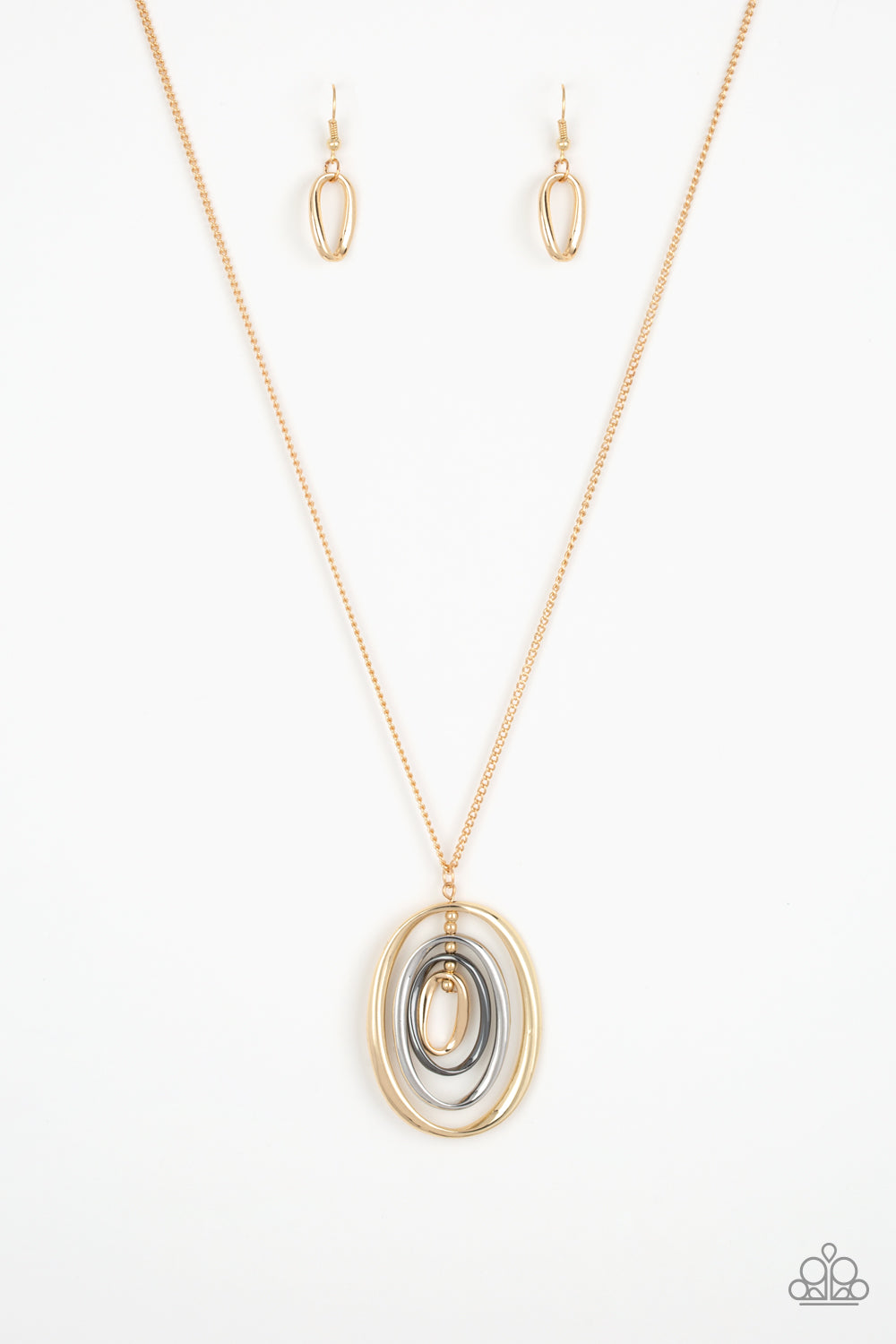 Classic Convergence - gold - Paparazzi necklace