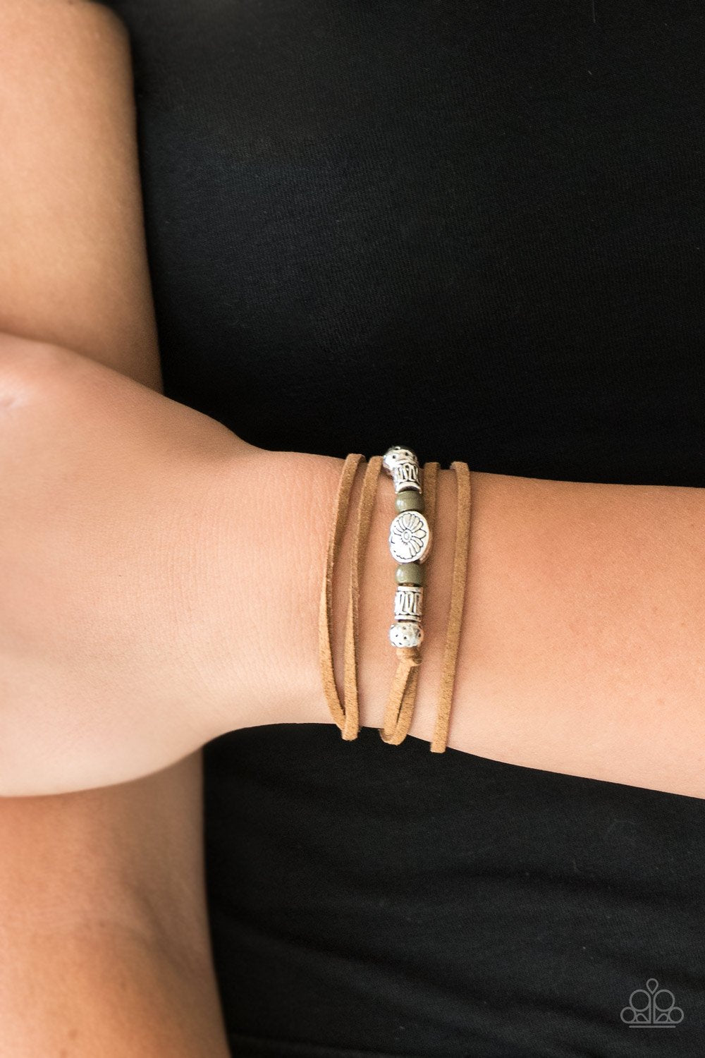 Clear a Path - green - Paparazzi bracelet