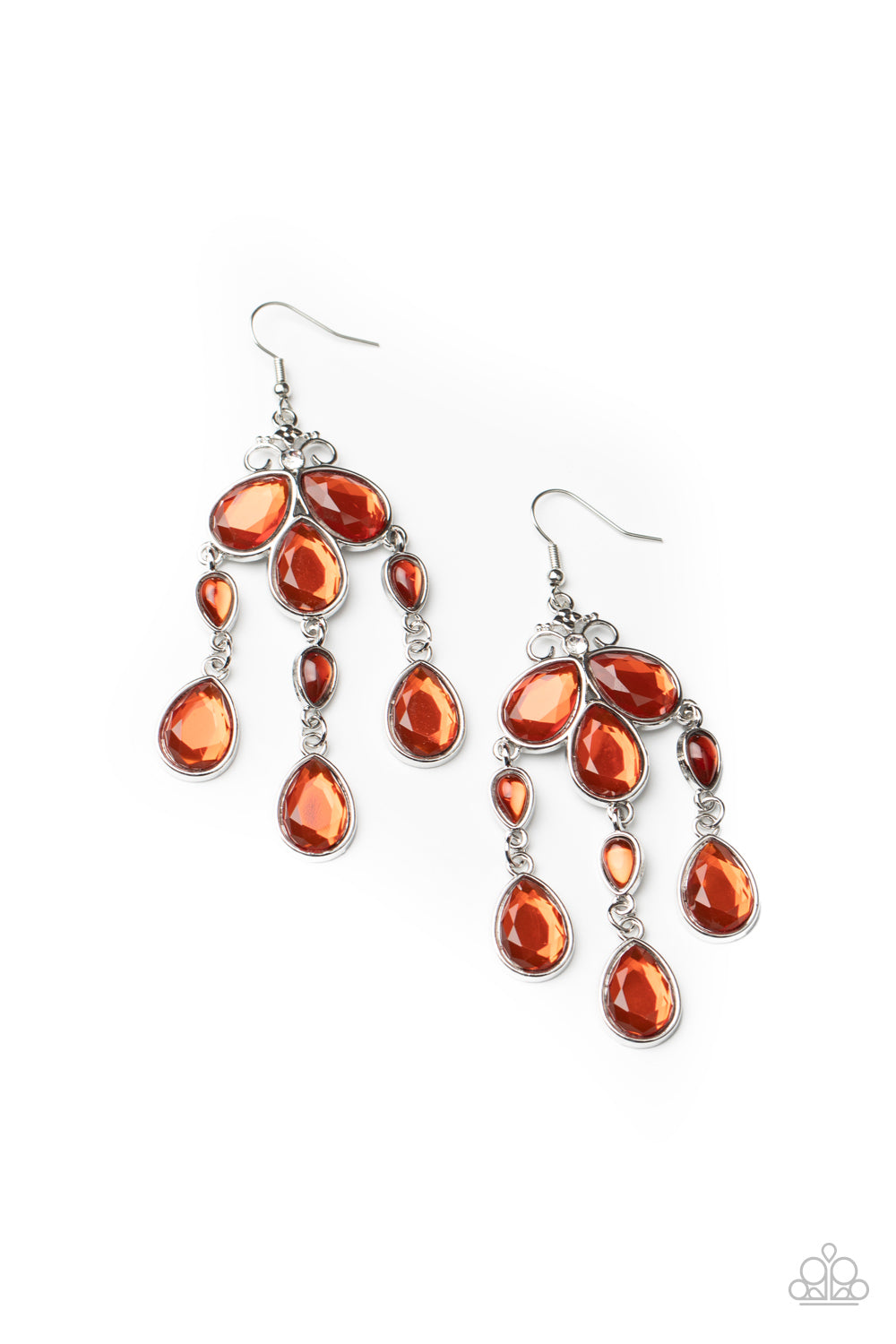 Clear the HEIR - orange - Paparazzi earrings