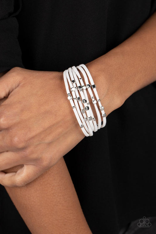 Clustered Constellations - white - Paparazzi bracelet