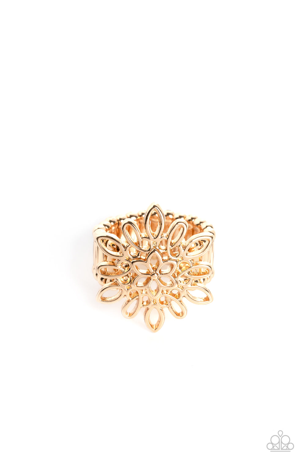 Coastal Chic - gold - Paparazzi ring