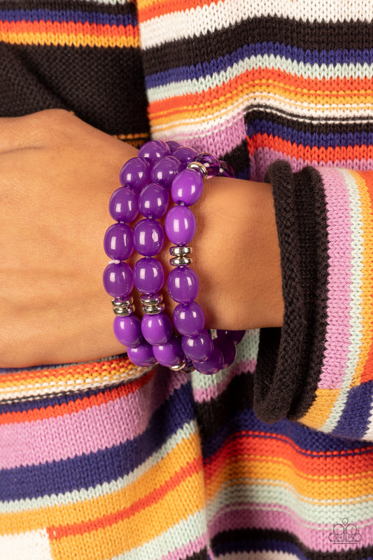 Coastal Coastin - purple - Paparazzi bracelet