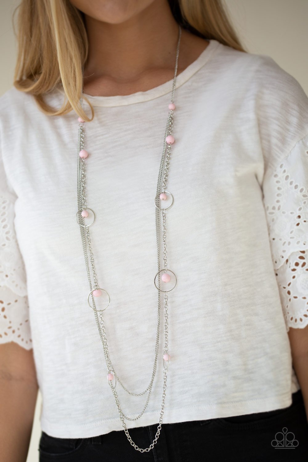 Collectively Carefree - pink - Paparazzi necklace