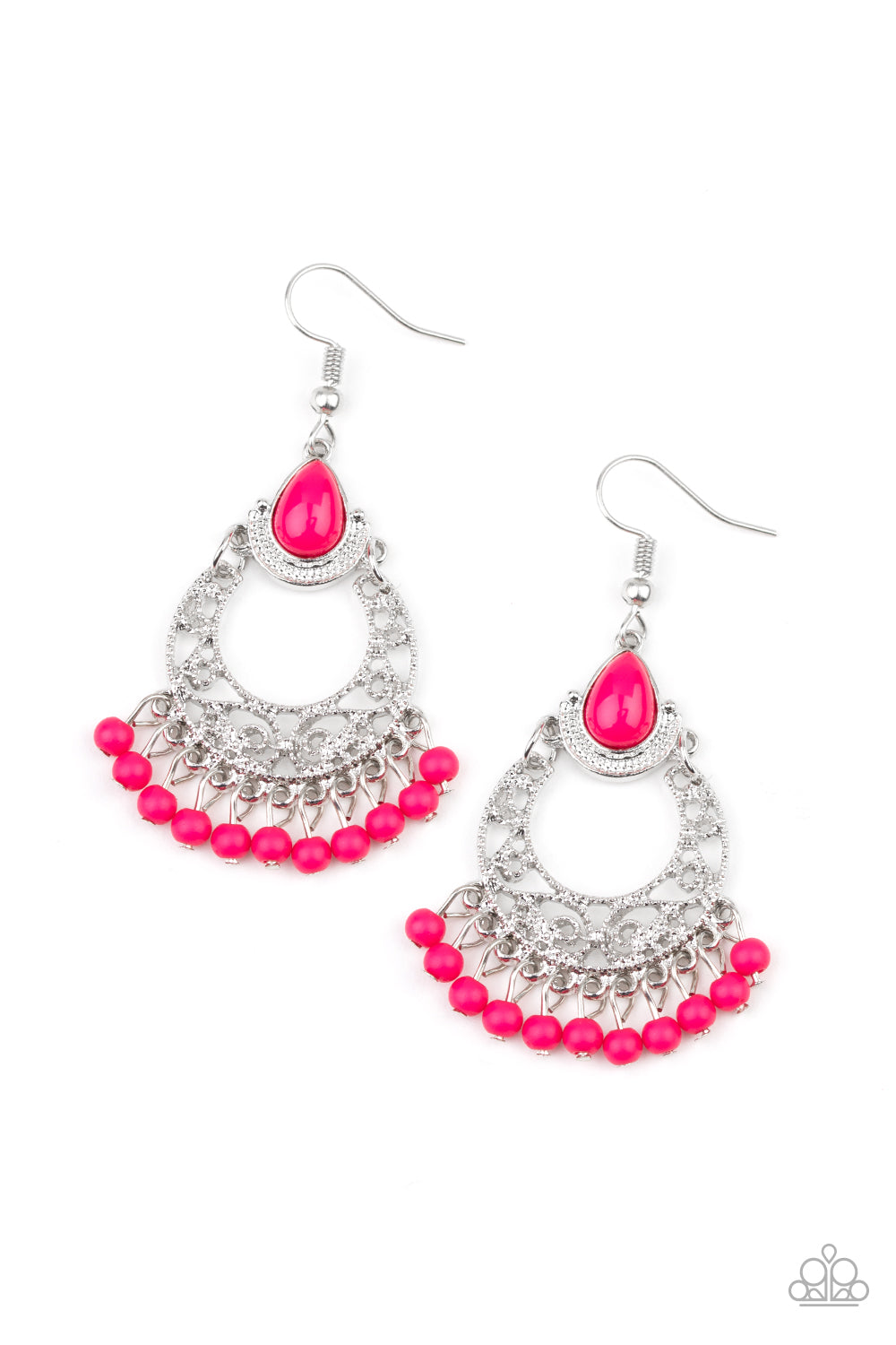 Colorful Colada - pink - Paparazzi earrings
