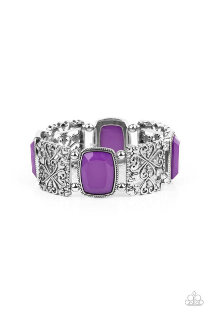 Colorful Coronation - purple - Paparazzi bracelet