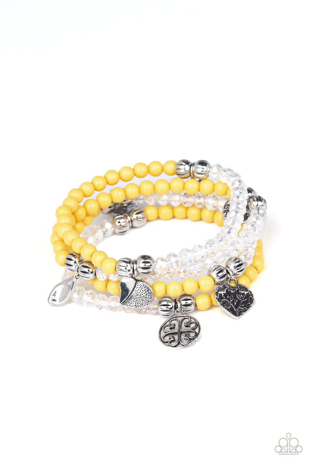 Colorfully Cupid - yellow - Paparazzi bracelet