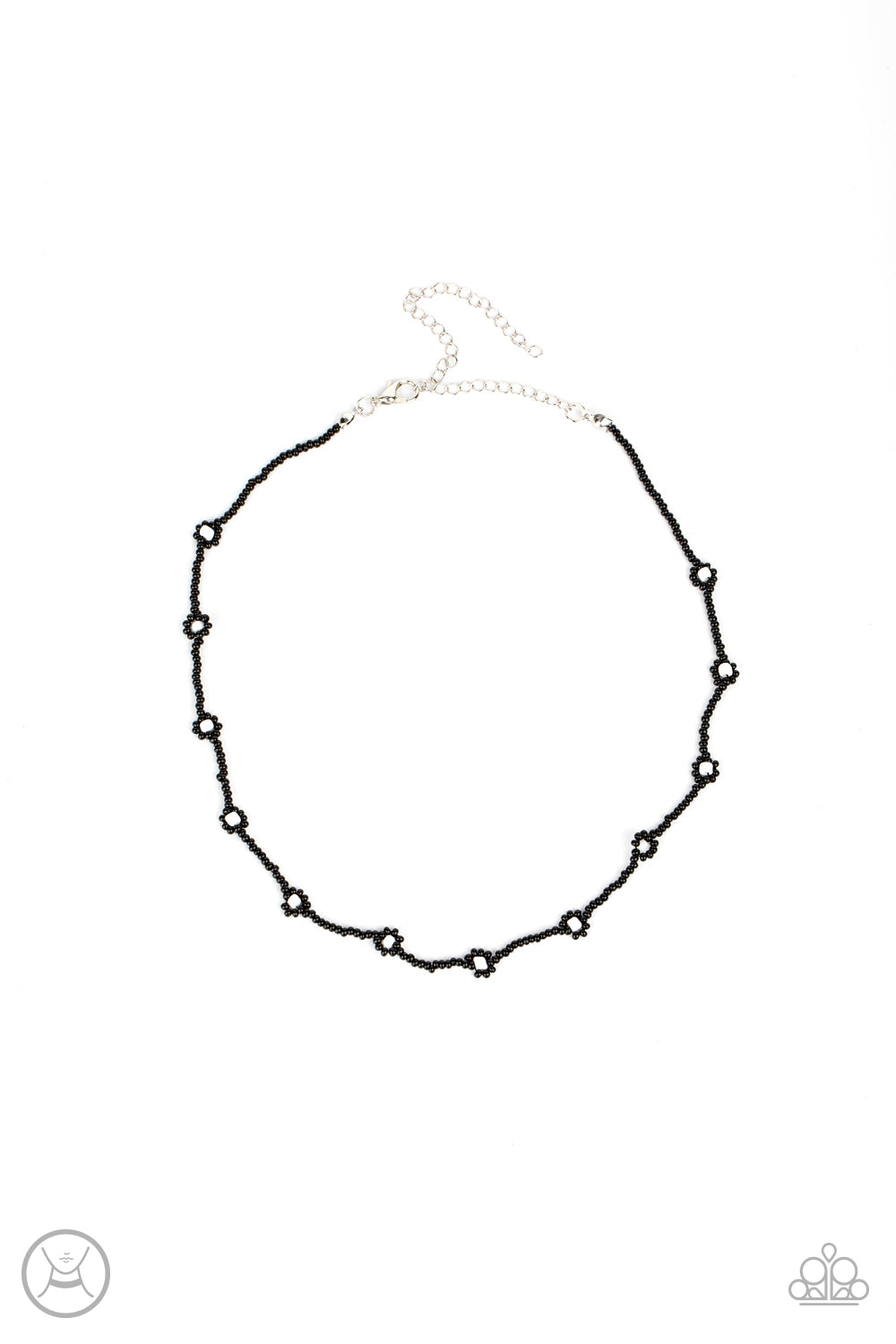 Colorfully Flower Child - black - Paparazzi necklace