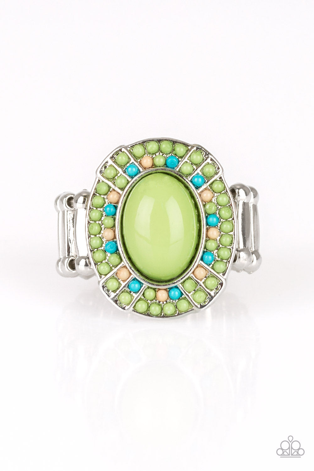 Colorfully Rustic - green - Paparazzi ring