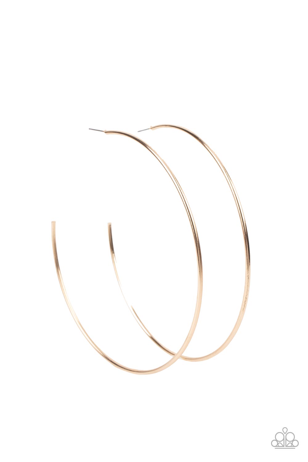 Colossal Couture - gold - Paparazzi earrings