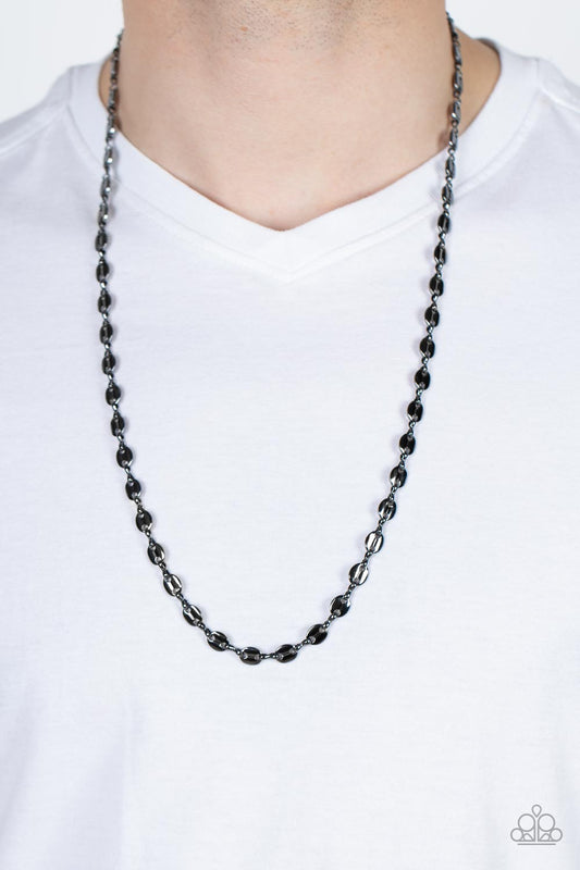 Come Out Swinging - black - Paparazzi MENS necklace